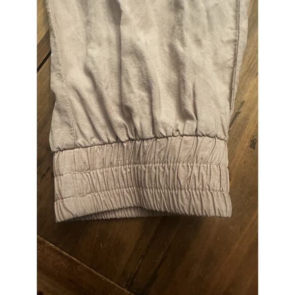 Cloth & Stone Anthropologie Women's Joggers Sz Med Beige Drawstrings 100% Tencel - Picture 3 of 12